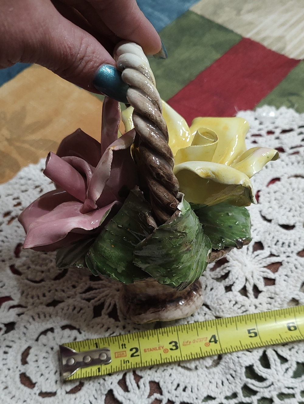 Sculptured Floral Basket